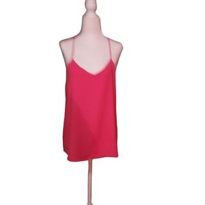 Tank Top Racer Keyhole Back Small Pink Reversible Tank Top Sleeveless Wo…